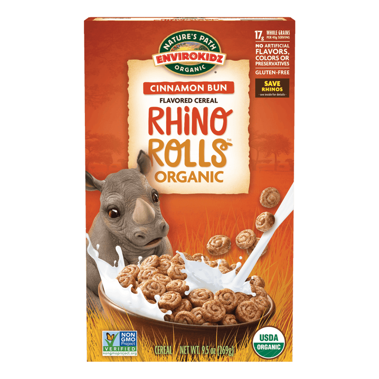 Rhino Rolls Cereal, 9.5 oz Box