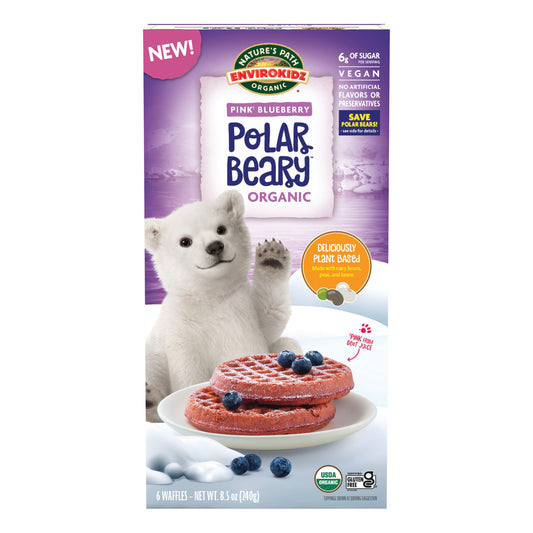 Polar Beary Pink Blueberry Frozen Waffles