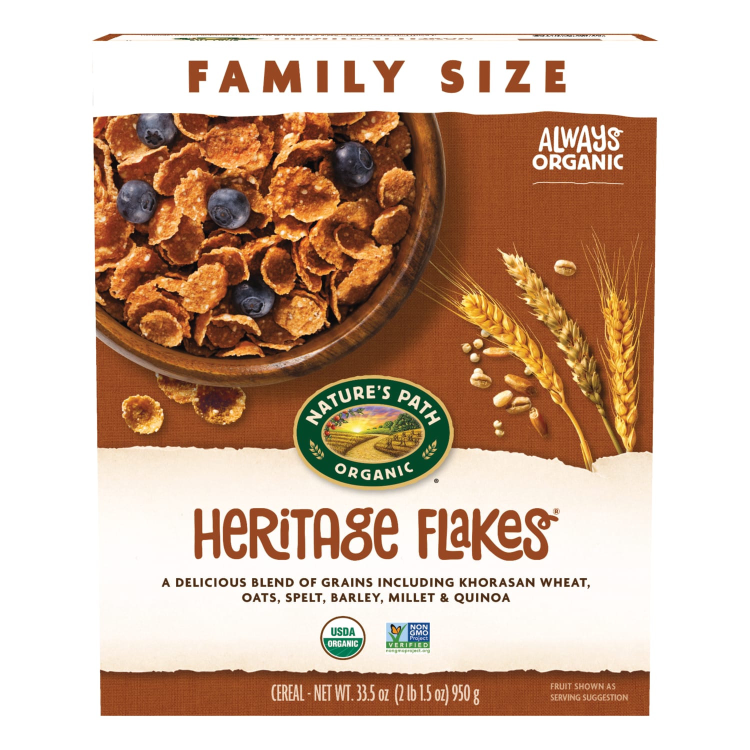 Nature's Path Organic Heritage Flakes® Cold Cereal 33.5oz Box