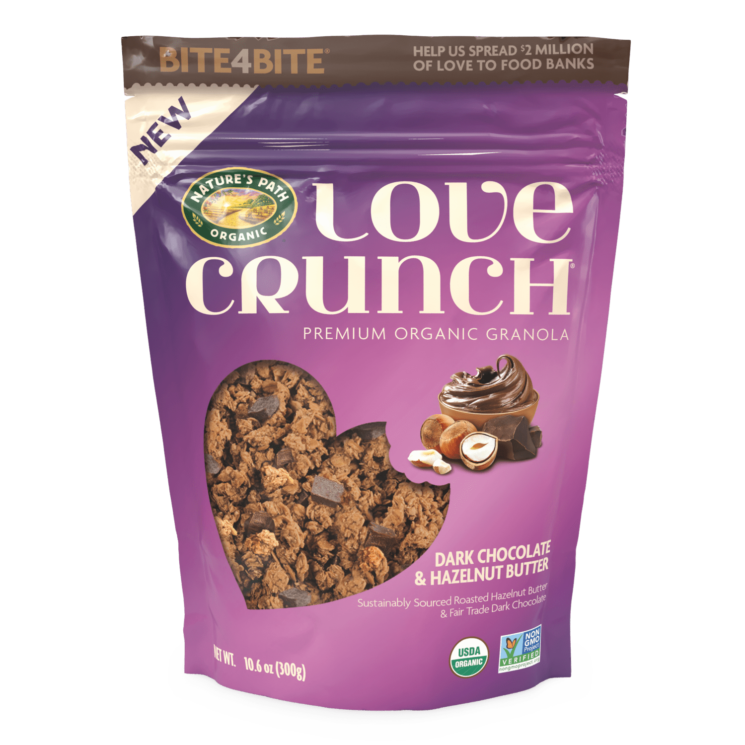 Chocolate Hazelnut Butter Granola, 10.6 oz Pouch