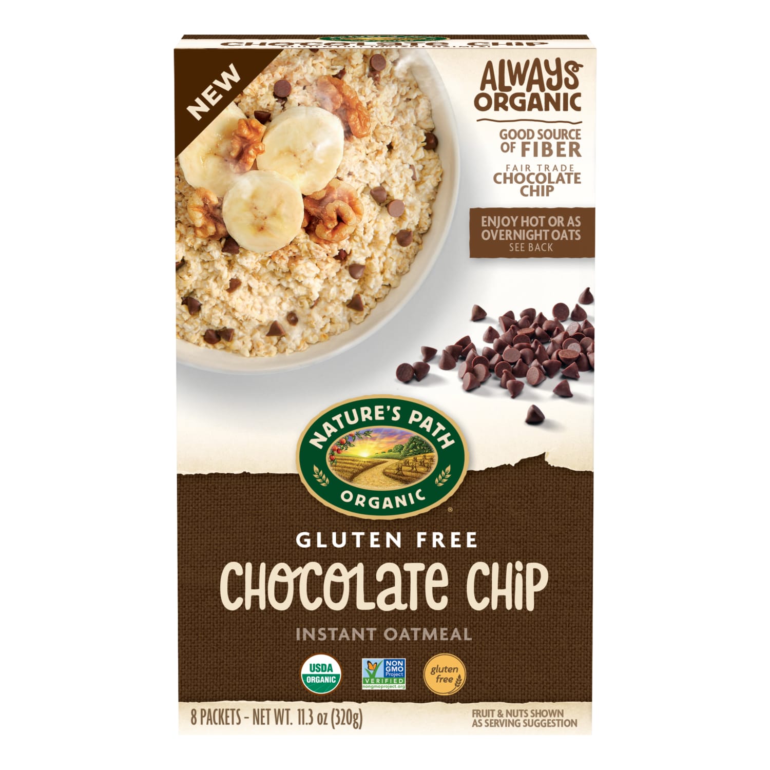 Nature's Path Organic Chocolate Chip Gluten Free Oatmeal 11oz Box