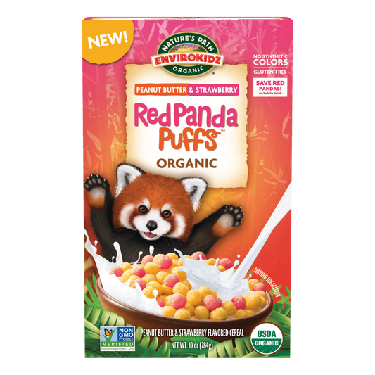 Red Panda Puffs Cereal, 10 oz Box