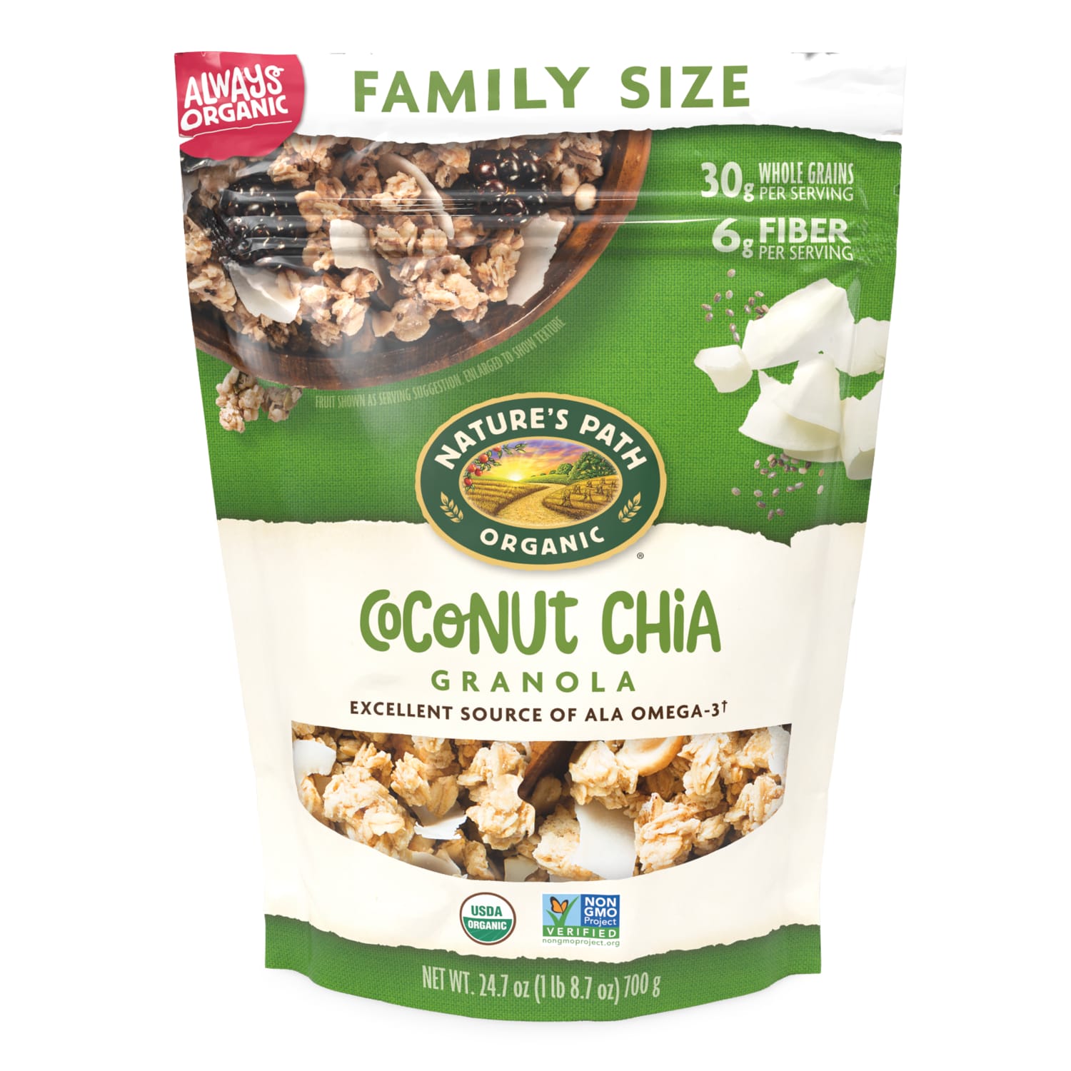 Nature's Path Organic Coconut Chia Granola 24.7oz Pouch