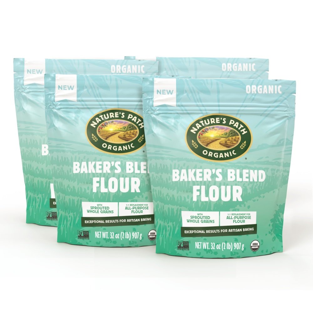 Pack of 4, Nature's Path Organic Baker's Blend Flour 32oz Bag