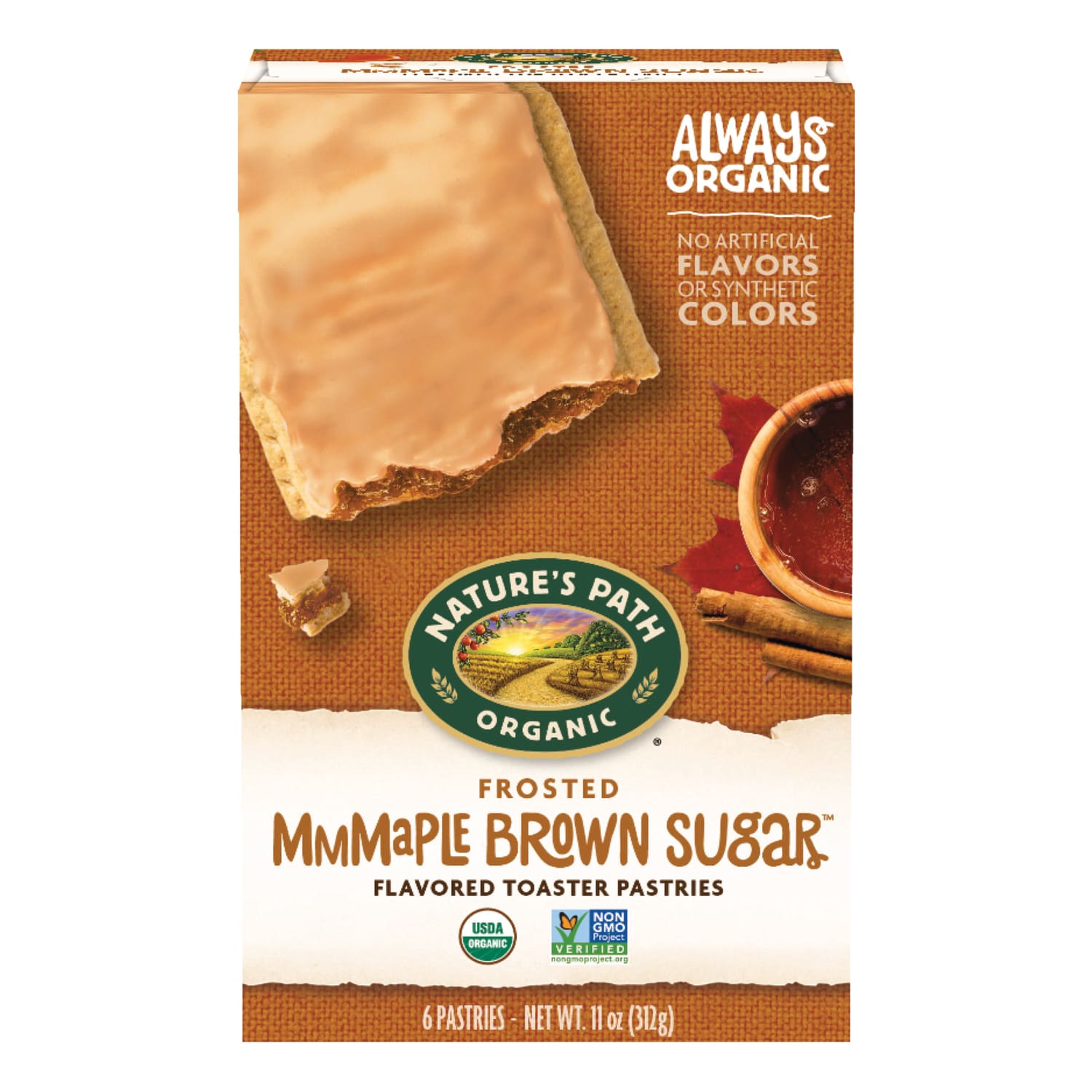 Nature's Path Organic Maple Brown Sugar Cinnamon Frosted Toaster Pastries 11oz Box