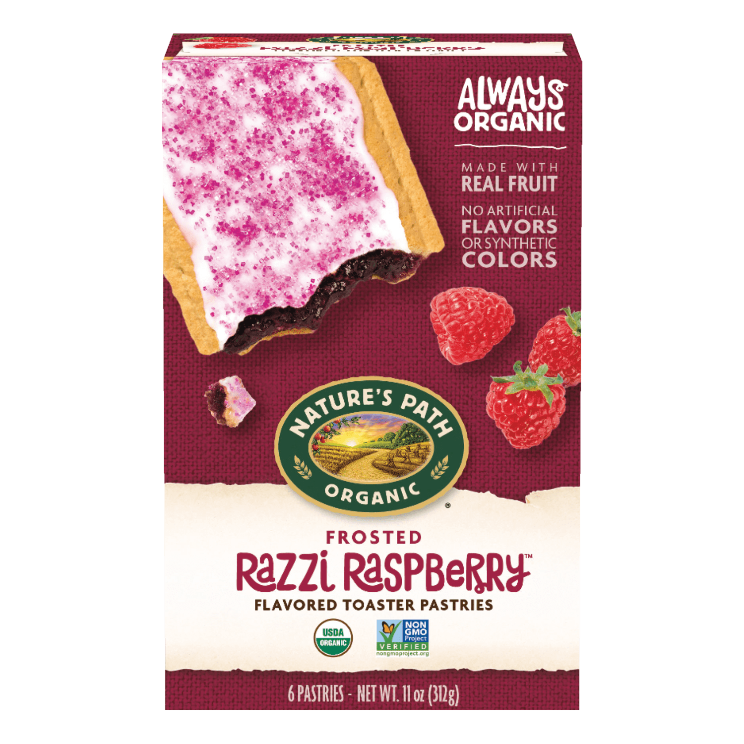 Frosted Razzi Raspberry Toaster Pastries