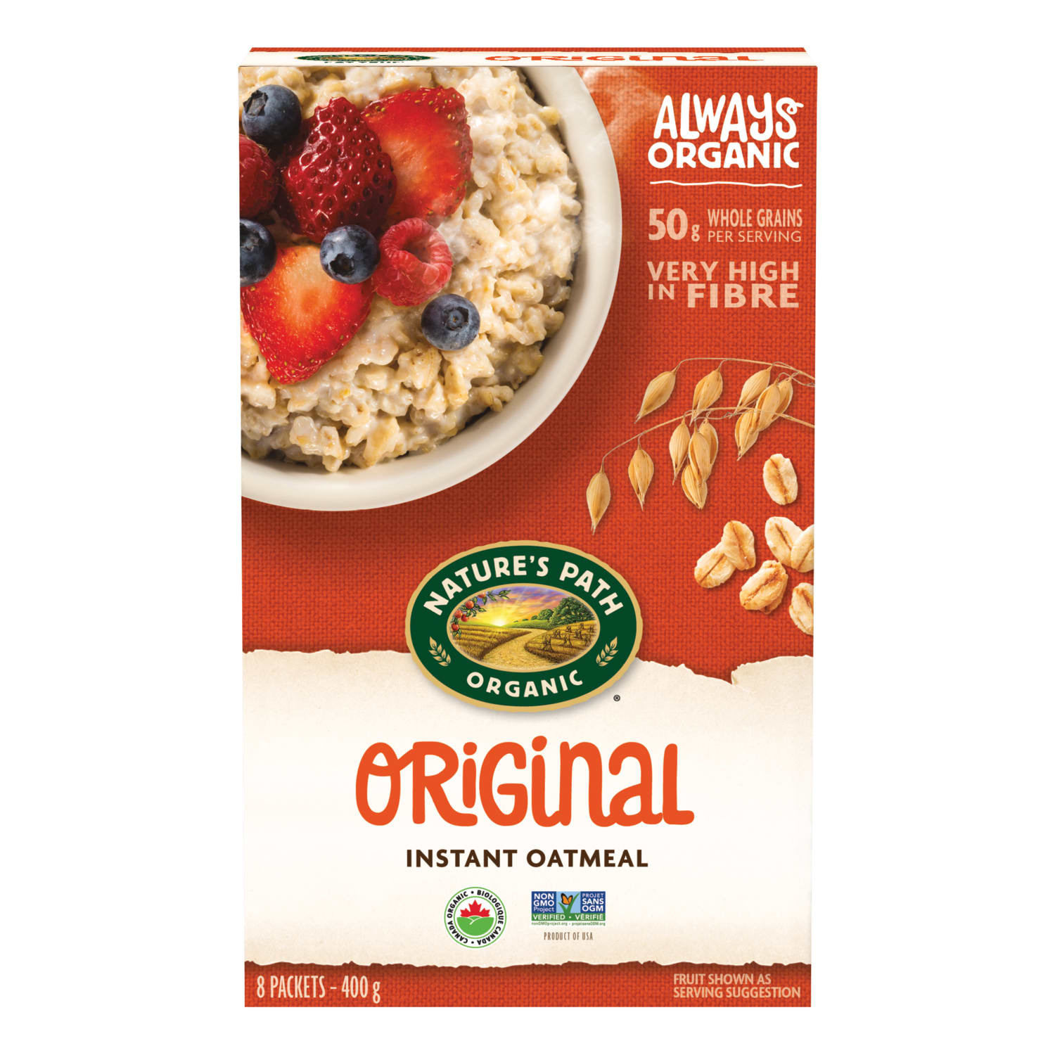 Nature's Path Organic Original Oatmeal 400g Box