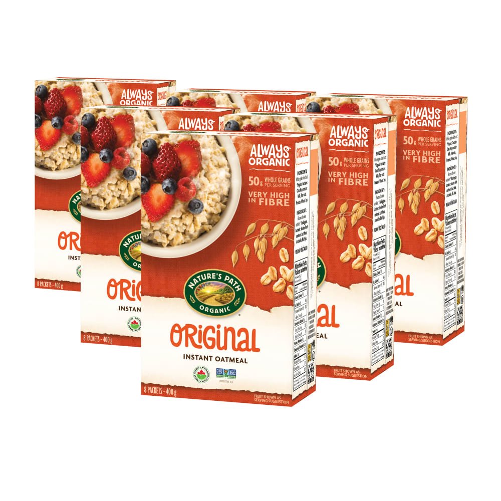 Pack of 6, Nature's Path Organic Original Oatmeal 400g Box