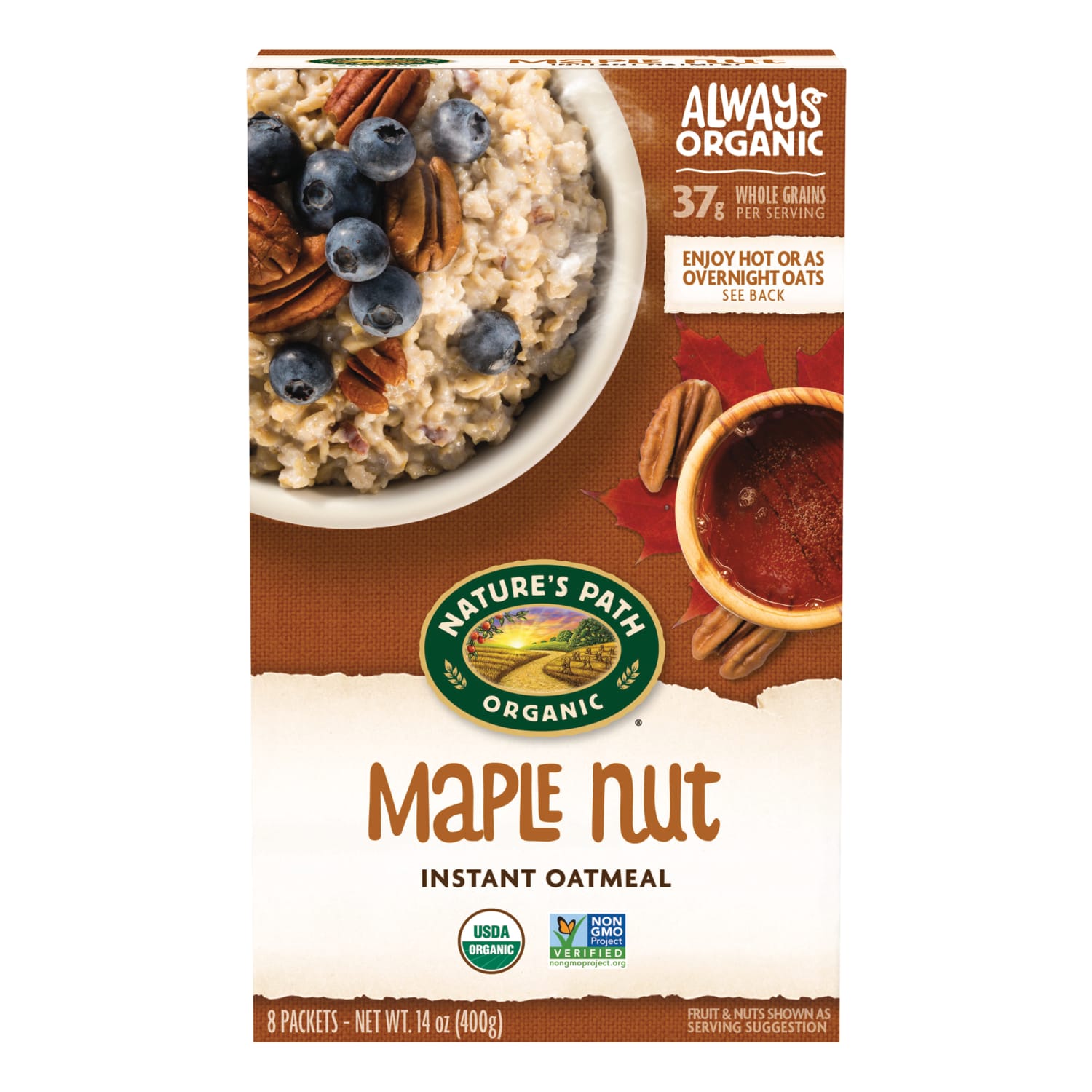 Nature's Path Organic Maple Nut Oatmeal 14oz Box