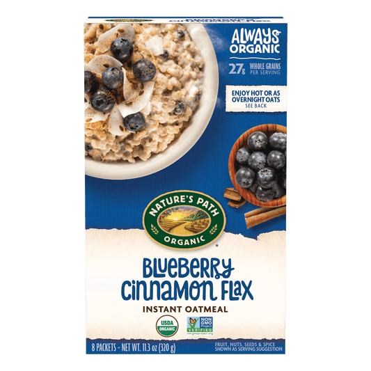 Blueberry Cinnamon Flax Instant Oatmeal, 11.3 oz Box