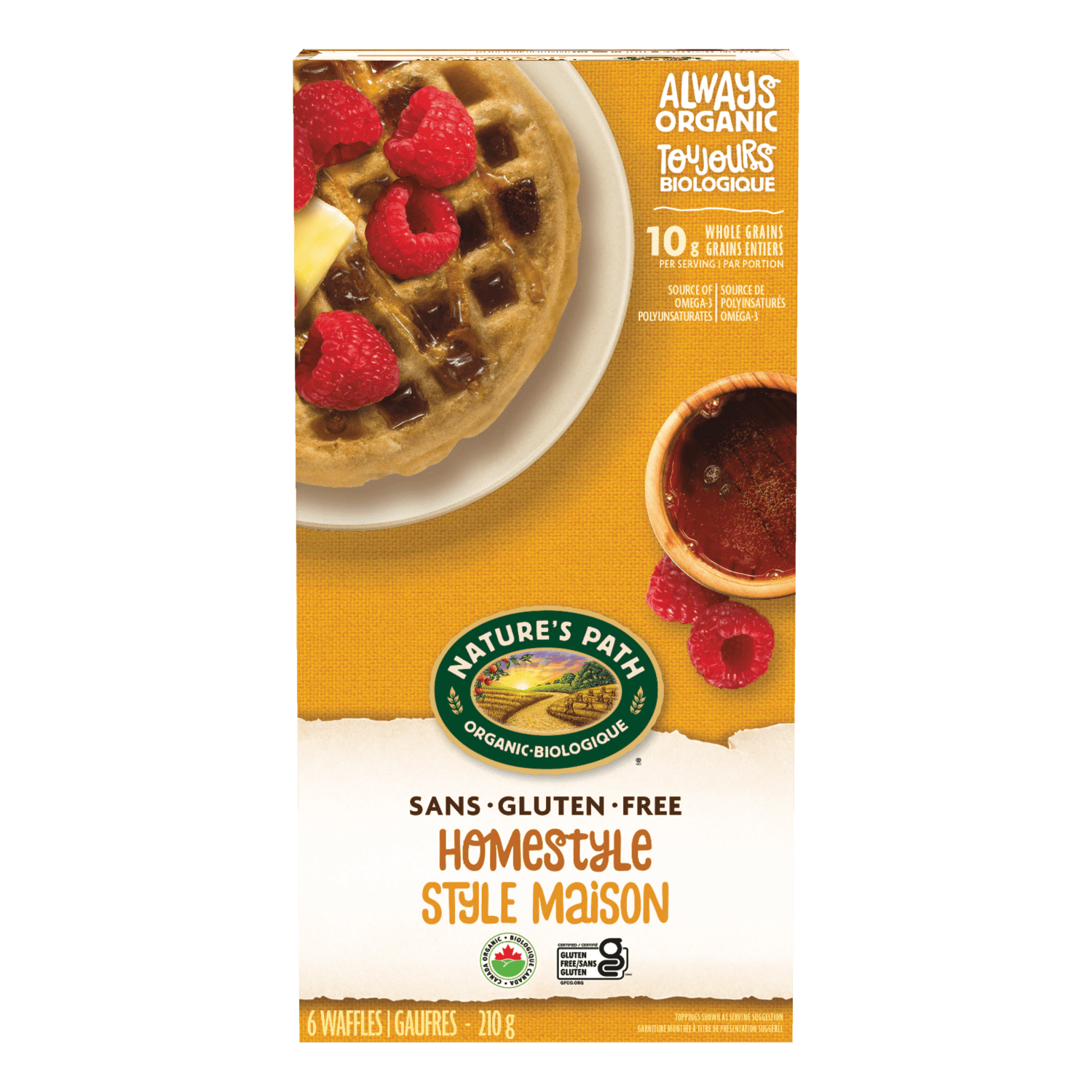 Homestyle Gluten Free Frozen Waffles