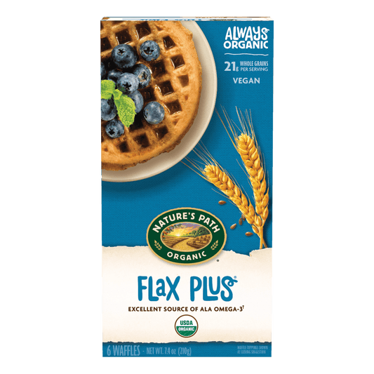 Flax Plus Frozen Waffles, 7.4 oz Box