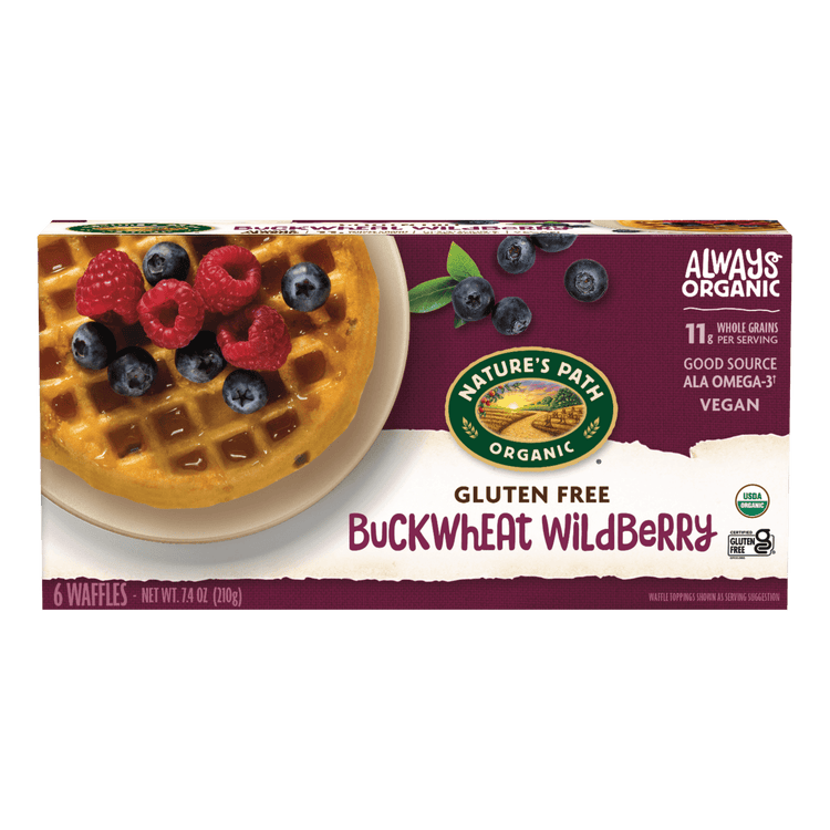 Buckwheat Wildberry Frozen Waffles, 7.4 oz Box