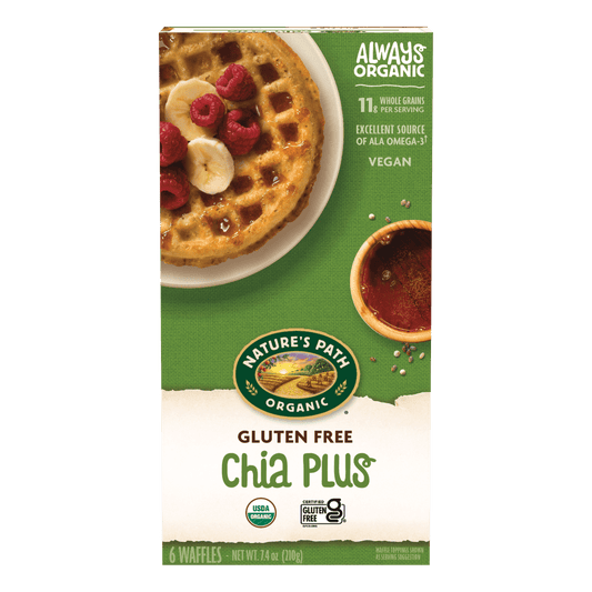 Chia Plus Frozen Waffles, 7.4 oz Box