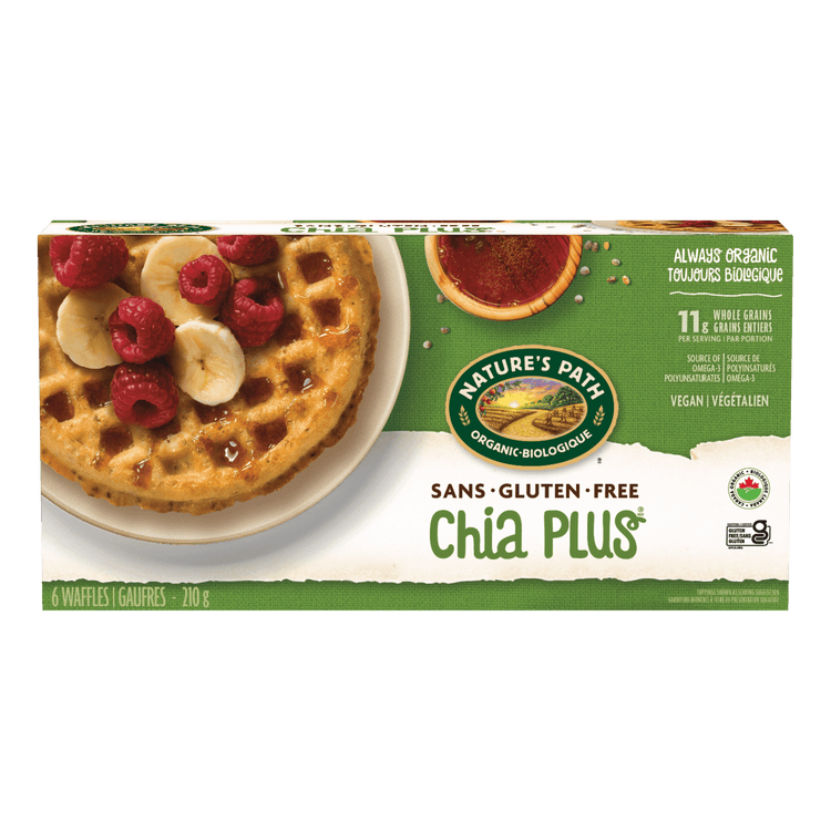 Chia Plus Frozen Waffles, 210 g Box
