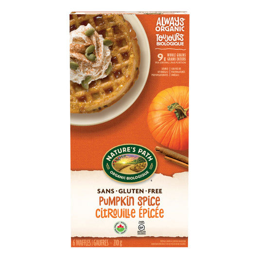 Pumpkin Spice Frozen Waffles, 210 g Box