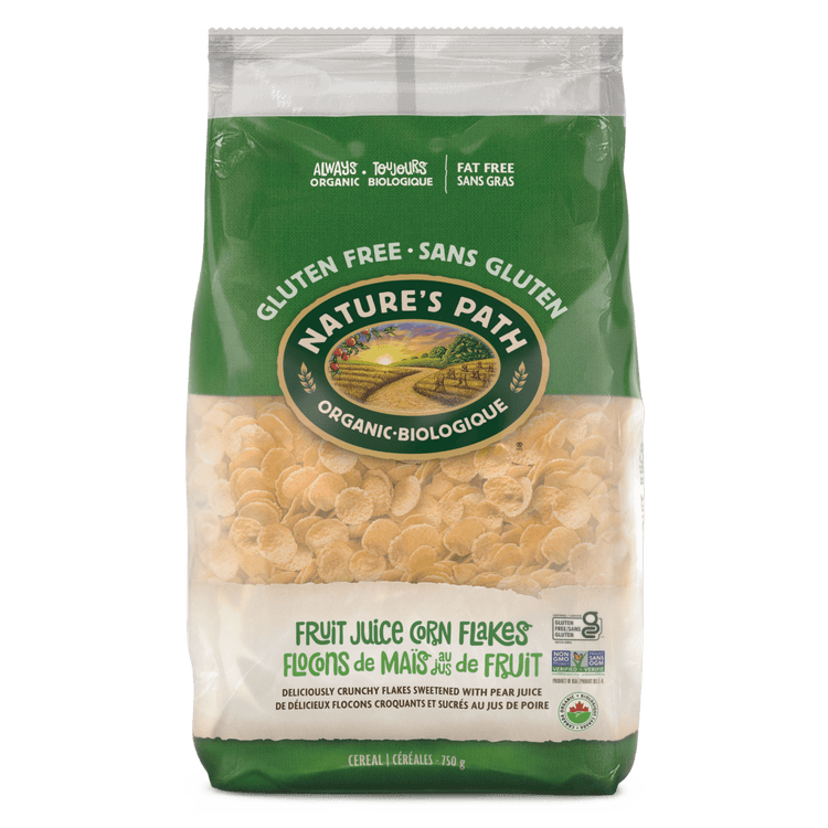 Fruit Juice Sweetened Corn Flakes Cereal, 750 g Earth Friendly Bag