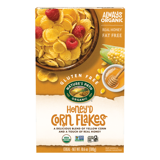 Honey'D Corn Flakes Cereal, 10.6 oz Box