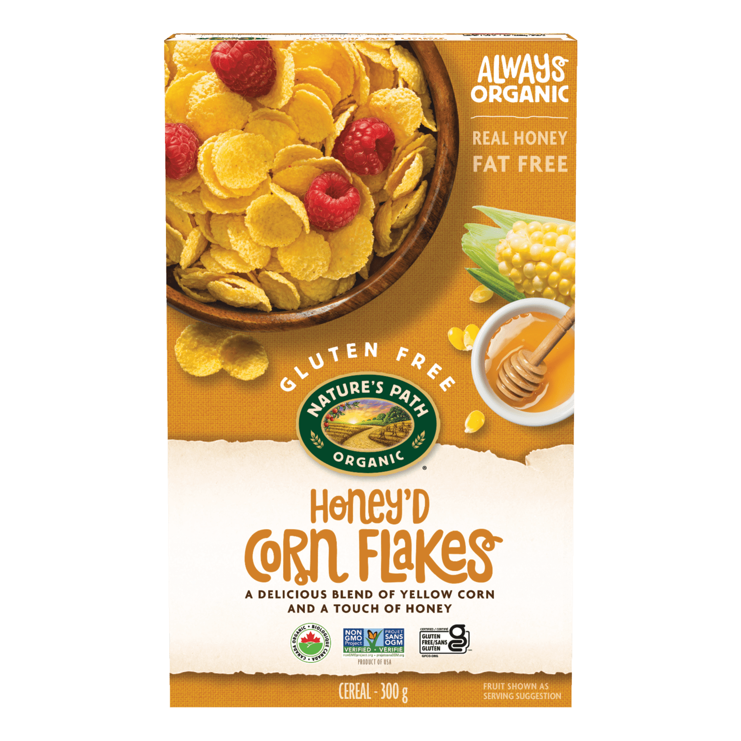 Honey'D Corn Flakes Cereal