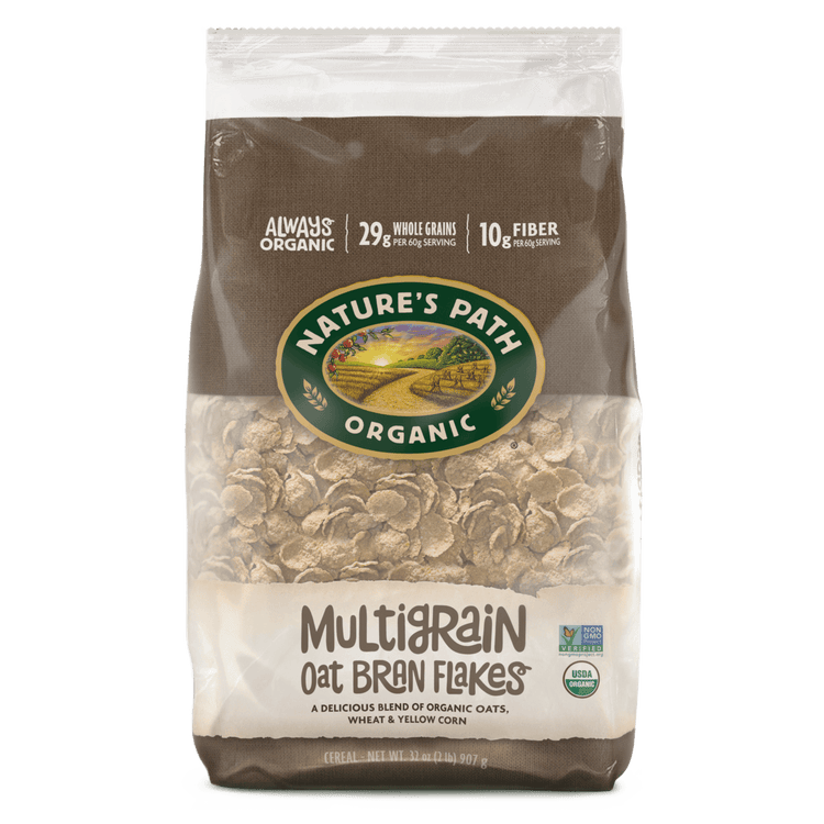 Multigrain Oat Bran Flakes Cereal, 32 oz Earth Friendly Bag