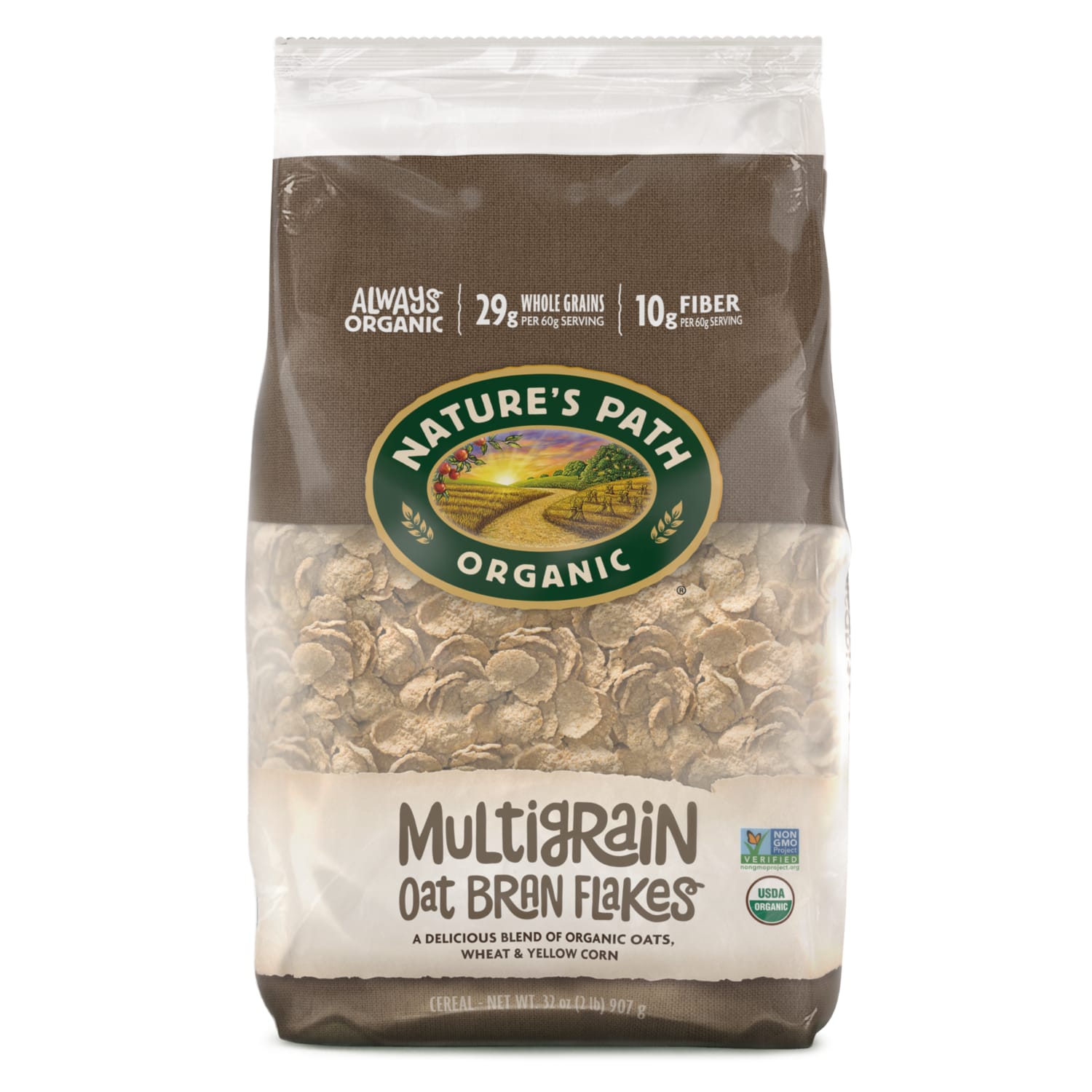 Nature's Path Organic Multigrain Flakes Cold Cereal 32oz EcoPac Bag