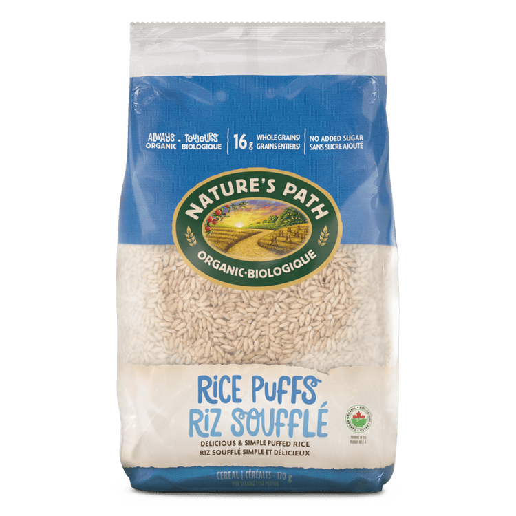 Rice Puffs Cereal, 170 g de terre amicale Sac
