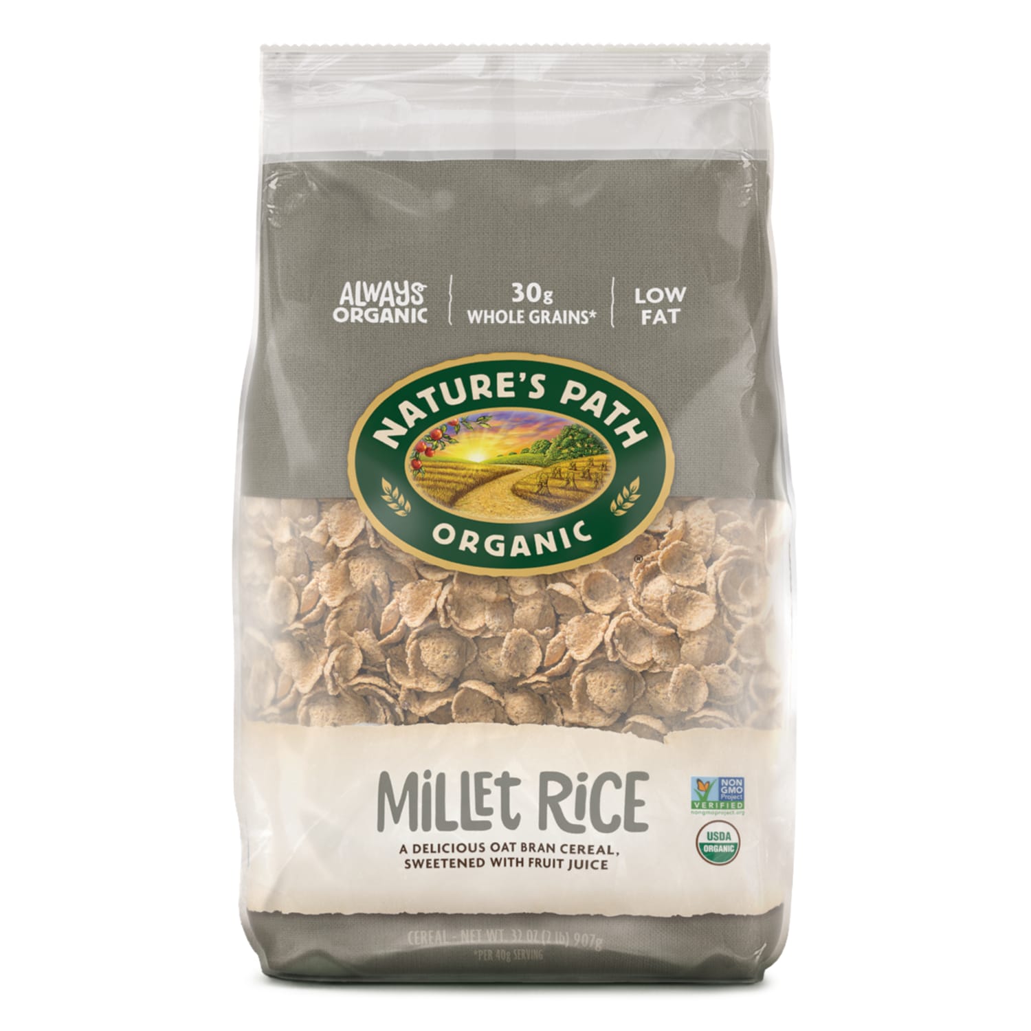 Nature's Path Organic Millet Rice Cold Cereal 32oz EcoPac Bag