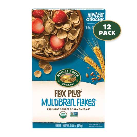 Flax Plus Multibran Flakes Cereal, 13.25 oz Box