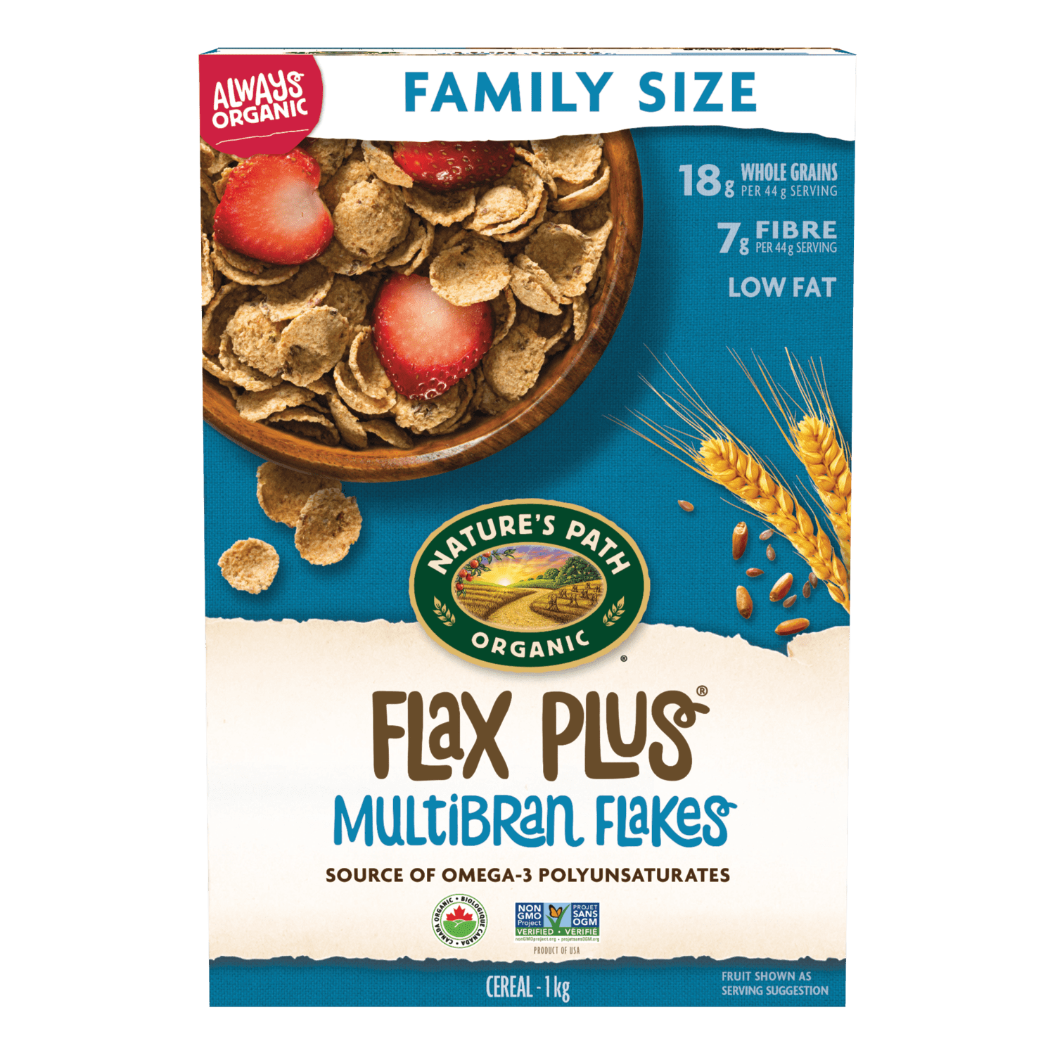 Flax Plus Multibran Flakes Cereal