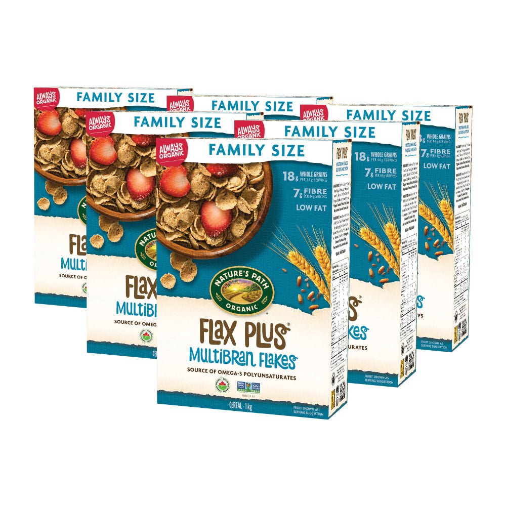 Pack of 6, Nature's Path Organic Flax Plus Cereal 1kg Box