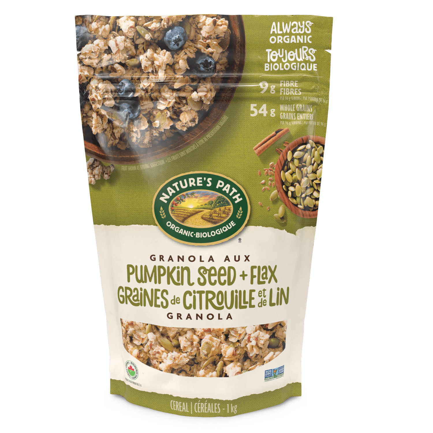 Pumpkin Seed + Flax Granola, 1000 g Pouch