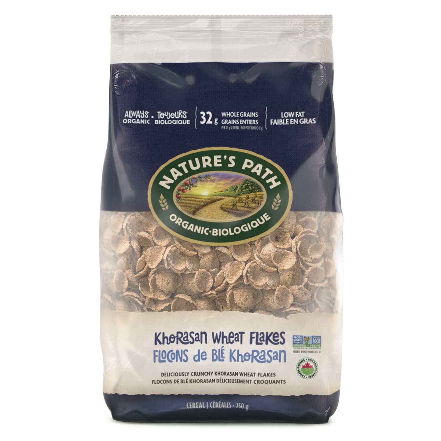 Nature's Path Organic Khorasan Krisp Flakes Cereal 750g EcoPac Bag