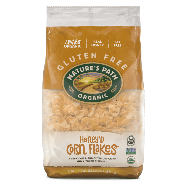 Honey'D Corn Flakes Cereal, 26.4 oz Earth Friendly Bag