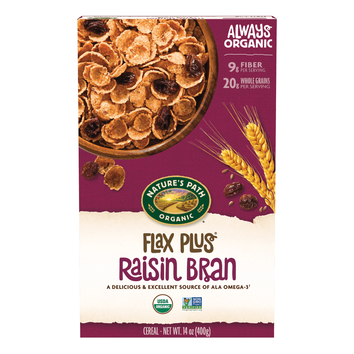 Flax Plus Raisin Bran Cereal