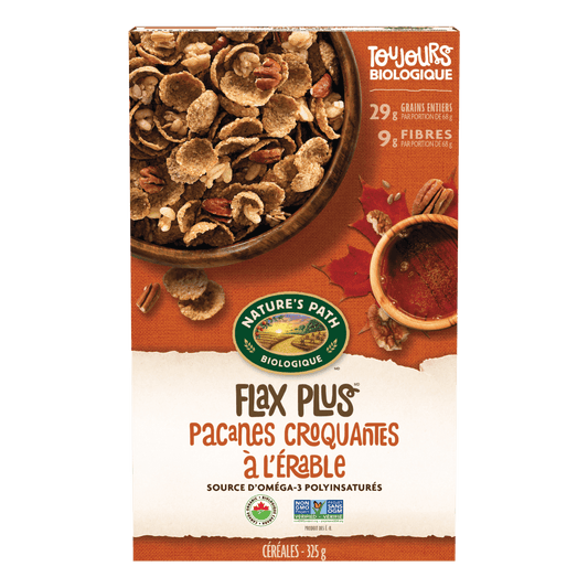 Flax Plus Maple Pecan Crunch Céréal, 325 g Boîte