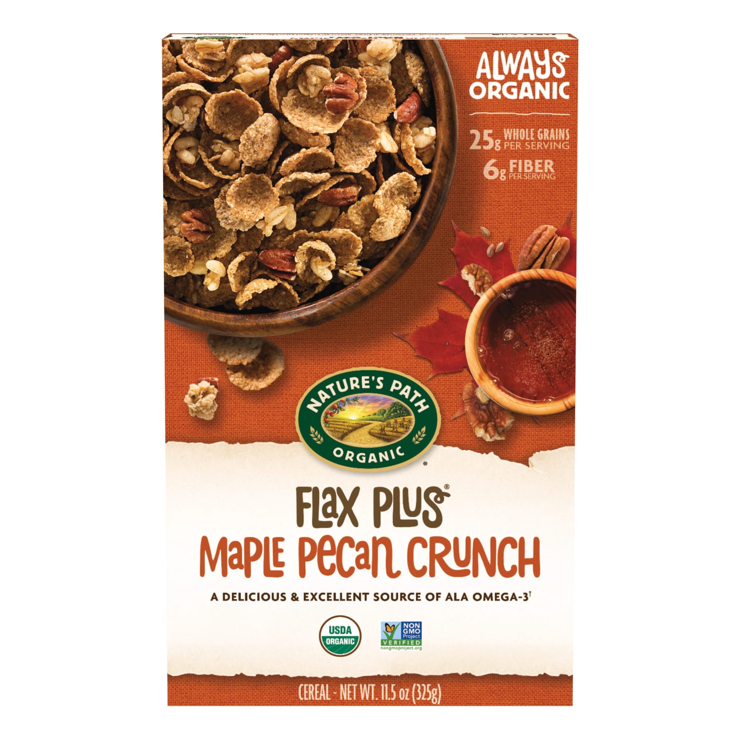 Nature's Path Organic Maple Pecan Crunch Cereal 11oz Box