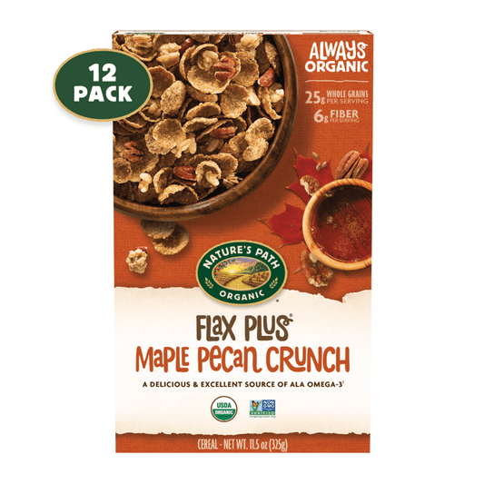 Flax Plus Maple Pecan Crunch Cereal, 11.5 oz Box