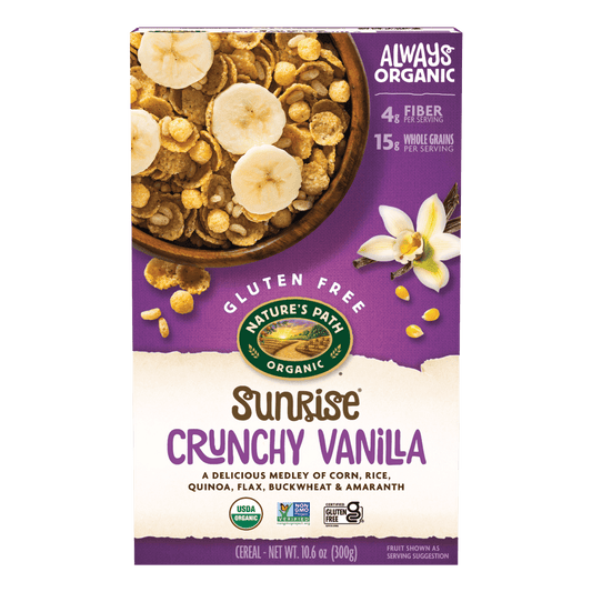 Sunrise CRUCHY Vanilla Cereal, 10,6 oz Boîte