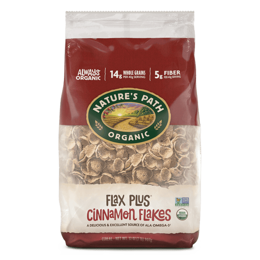 Flax Plus Cinnamon Flakes Cereal, 32 oz Earth Friendly Bag