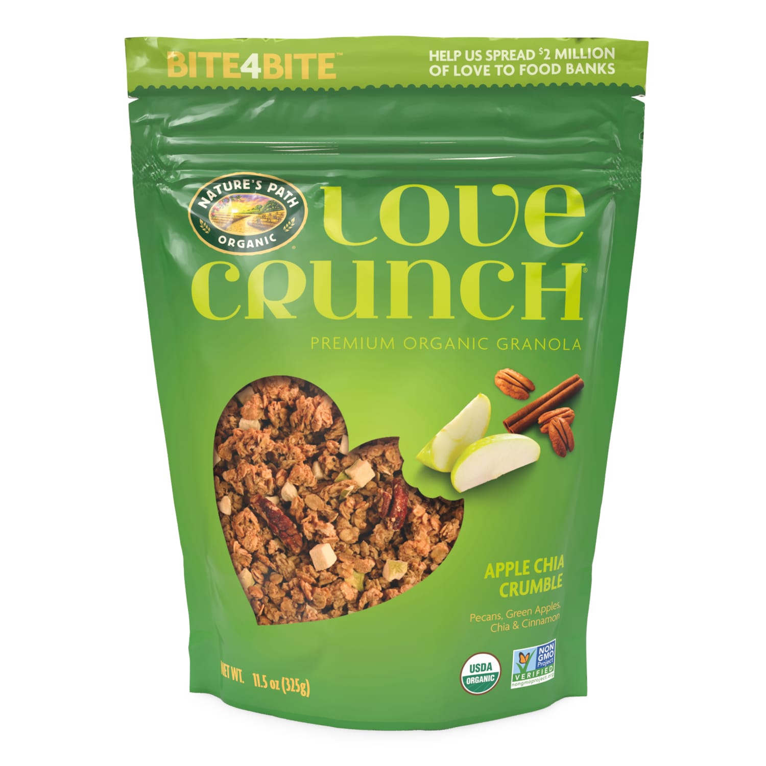 Love Crunch Organic Apple Crumble Granola 11.5oz Pouch