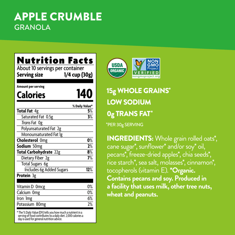 Apple Chia Crumble Granola, 11.5 oz Pouch