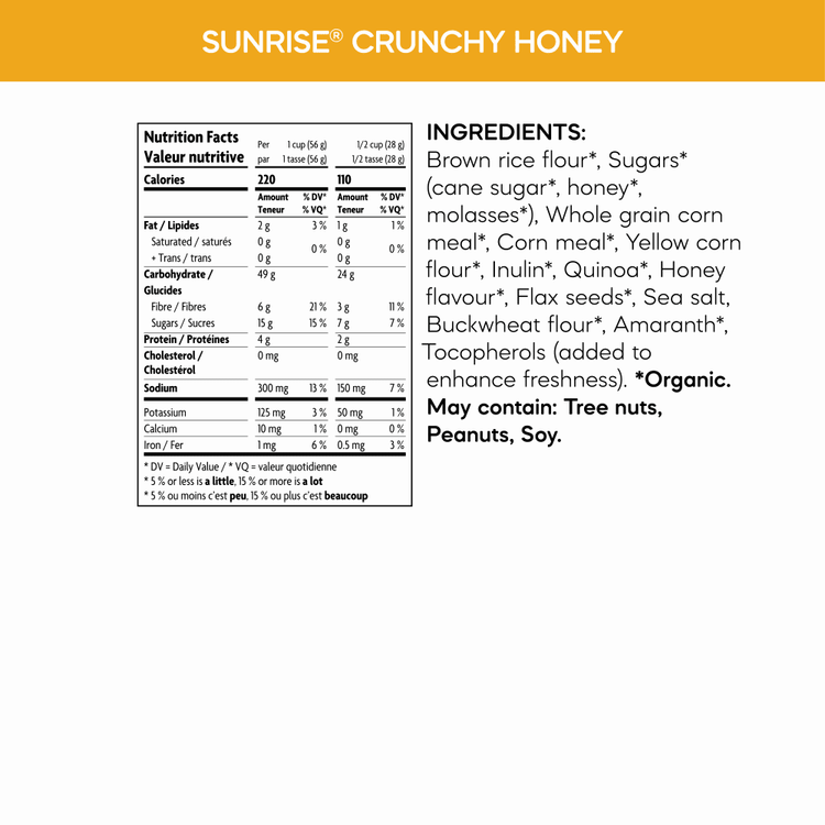 Sunrise Crunchy Honey Cereal, 300 g Box