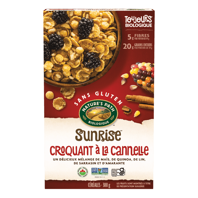 Sunrise Crunchy Cinnamon Cereal, 300 g Boîte