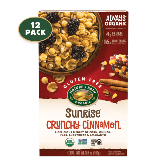 Sunrise Crunchy Cinnamon Cereal, 10.6 oz Box