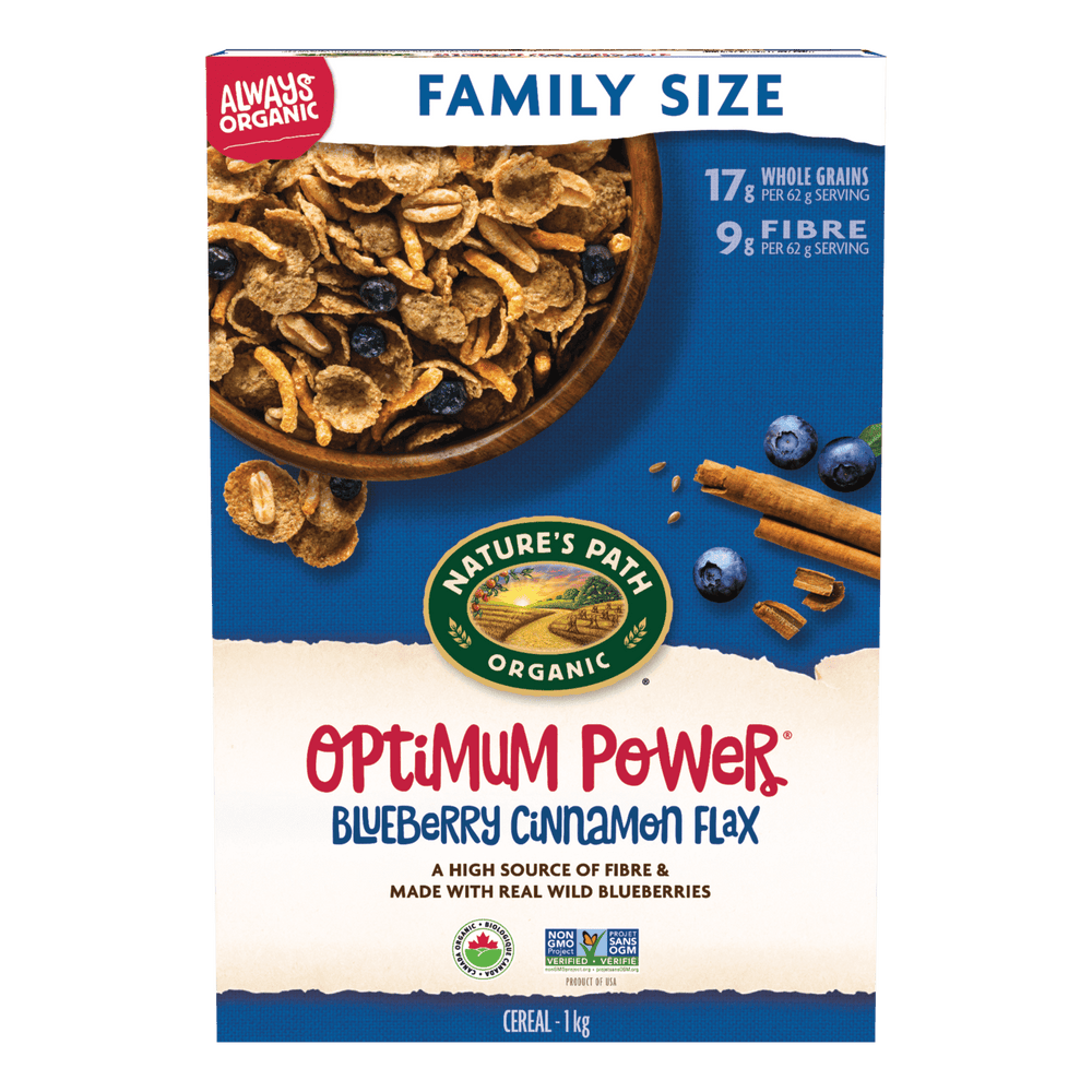 Optimum Power Blueberry Cinnamon Flax Cereal