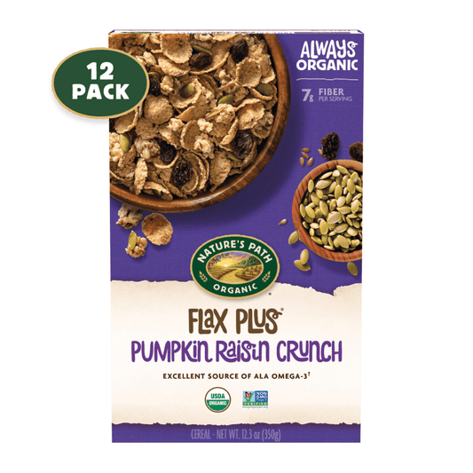 Flax Plus Pumpkin Raisin Crunch Cereal, 12,3 oz Boîte