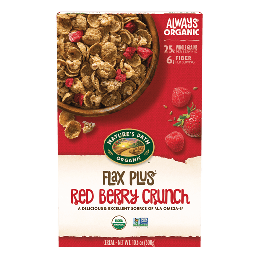 Flax Plus Red Berry Crunch Cereal, 10.6 oz Box
