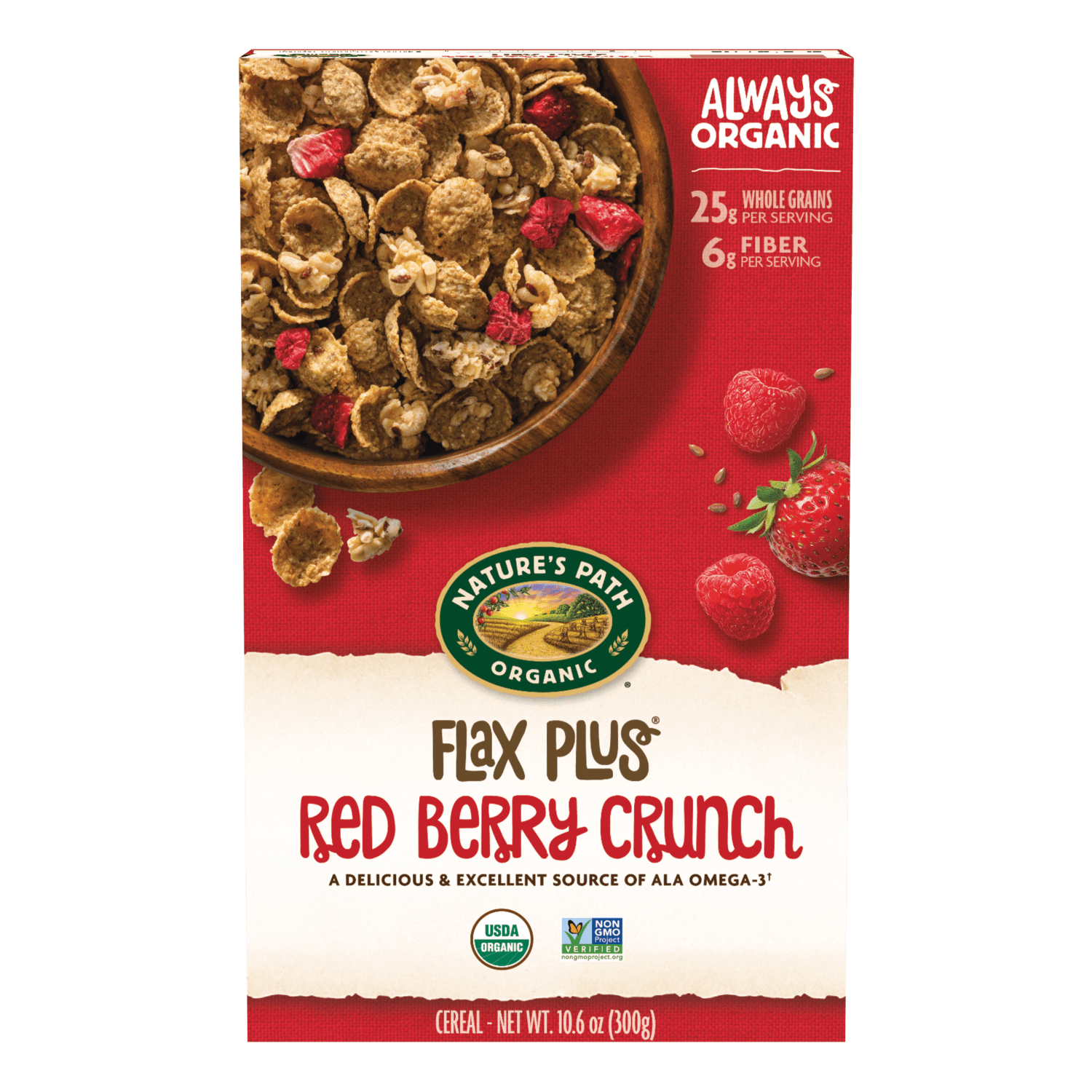 Flax Plus Red Berry Crunch Cereal