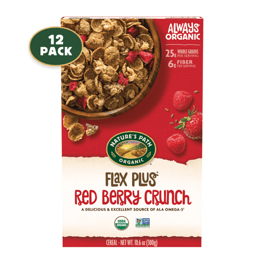 Flax Plus Red Berry Crunch Cereal, 10.6 oz Box