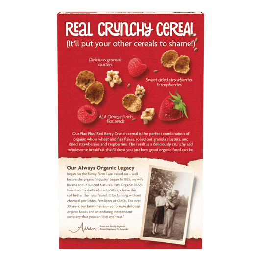 Cereal de crujiente de bayas de lino más rojo